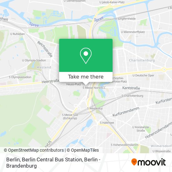 Berlin, Berlin Central Bus Station map