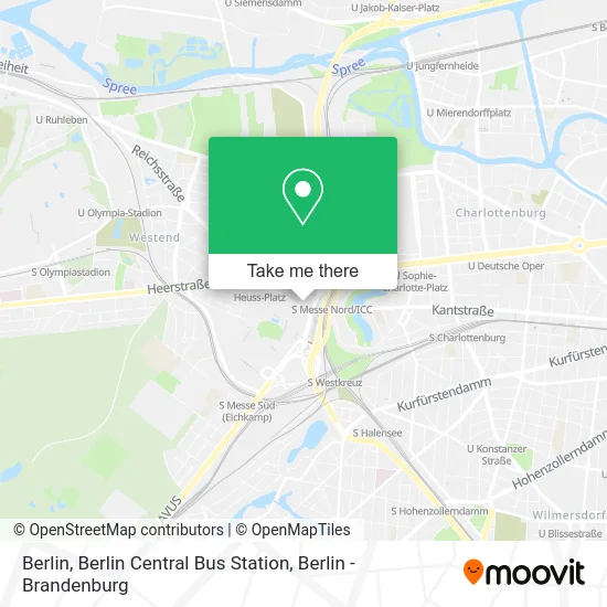 Карта Berlin, Berlin Central Bus Station