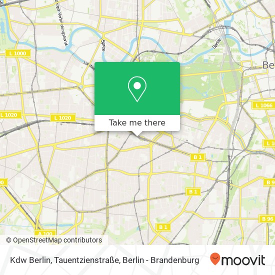 Карта Kdw Berlin, Tauentzienstraße