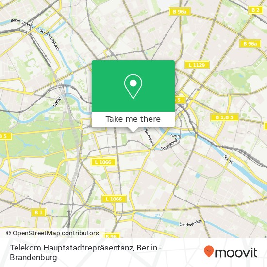 Telekom Hauptstadtrepräsentanz map