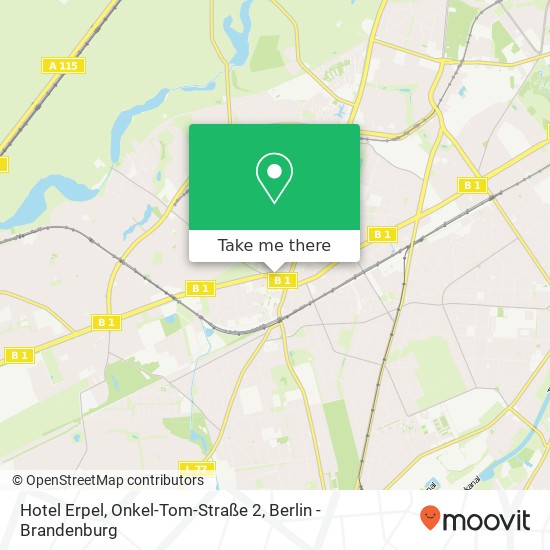 Hotel Erpel, Onkel-Tom-Straße 2 map