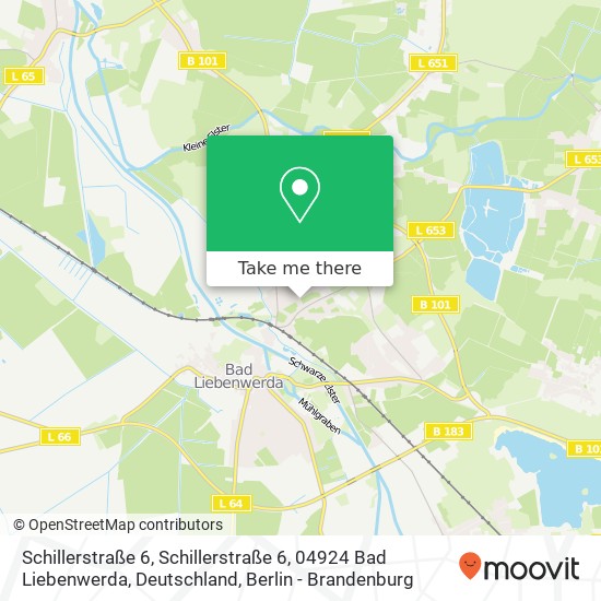 Schillerstraße 6, Schillerstraße 6, 04924 Bad Liebenwerda, Deutschland map