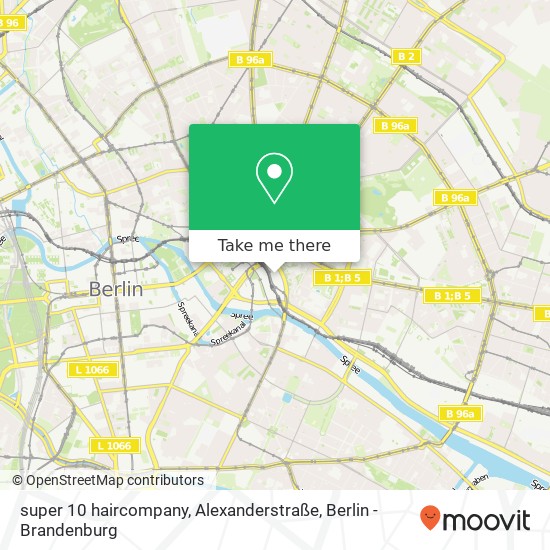 Карта super 10 haircompany, Alexanderstraße