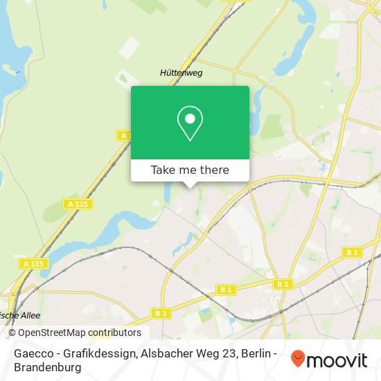 Карта Gaecco - Grafikdessign, Alsbacher Weg 23