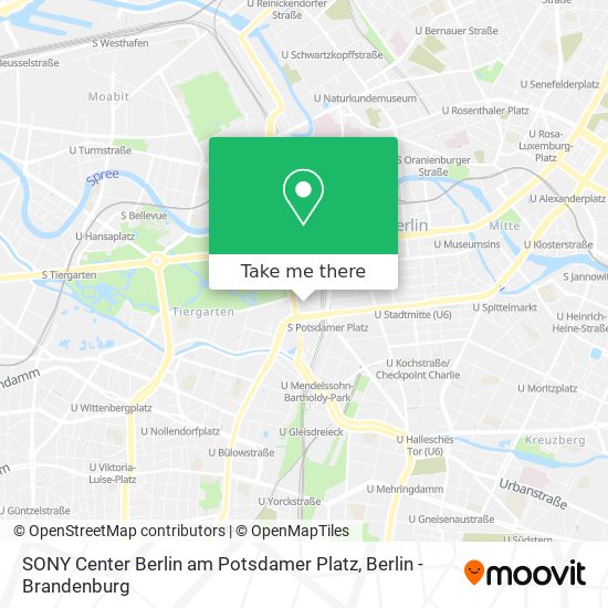 Карта SONY Center Berlin am Potsdamer Platz