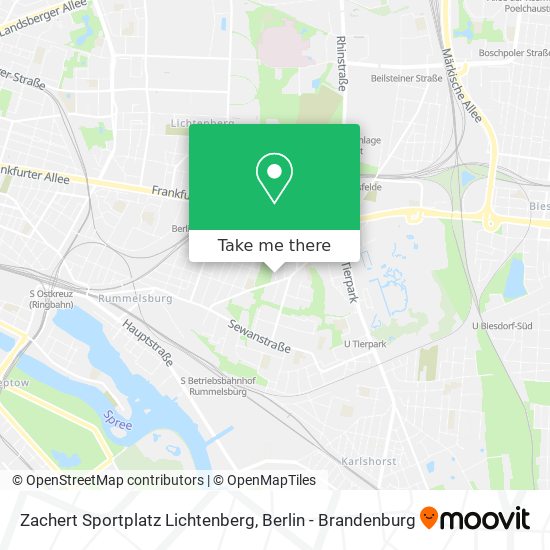Карта Zachert Sportplatz Lichtenberg