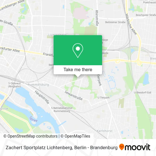 Карта Zachert Sportplatz Lichtenberg
