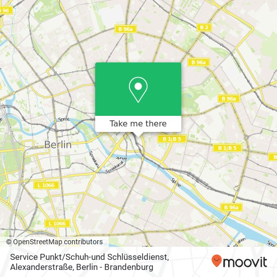 Service Punkt / Schuh-und Schlüsseldienst, Alexanderstraße map