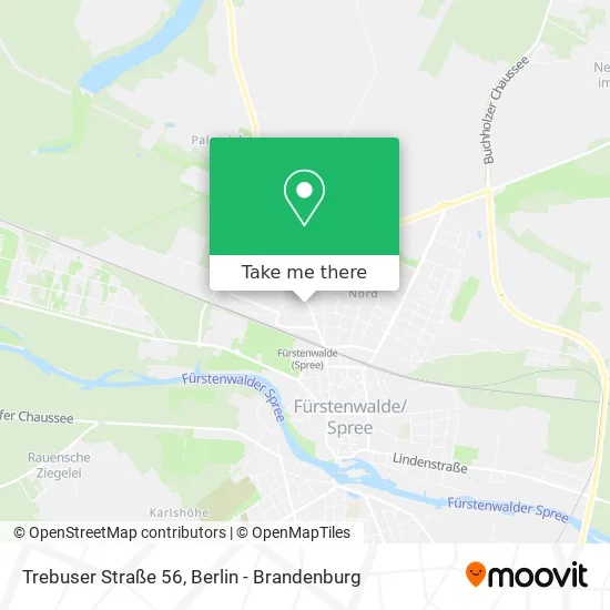 Карта Trebuser Straße 56