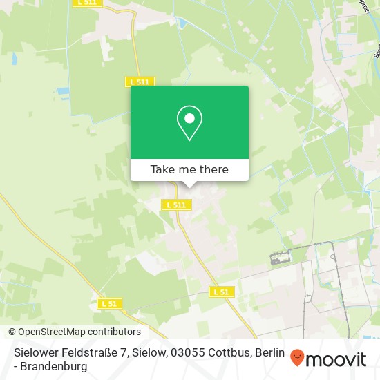 Sielower Feldstraße 7, Sielow, 03055 Cottbus map