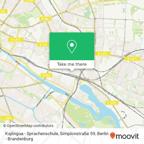 Kajlingua - Sprachenschule, Simplonstraße 59 map