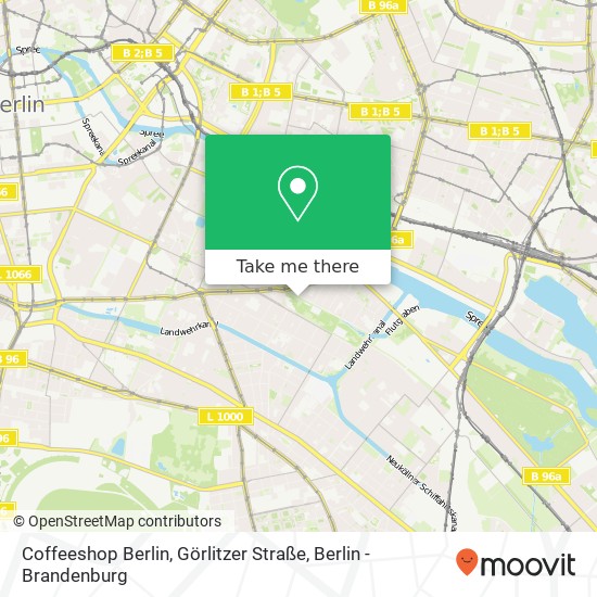 Coffeeshop Berlin, Görlitzer Straße map