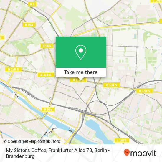 My Sister's Coffee, Frankfurter Allee 70 map