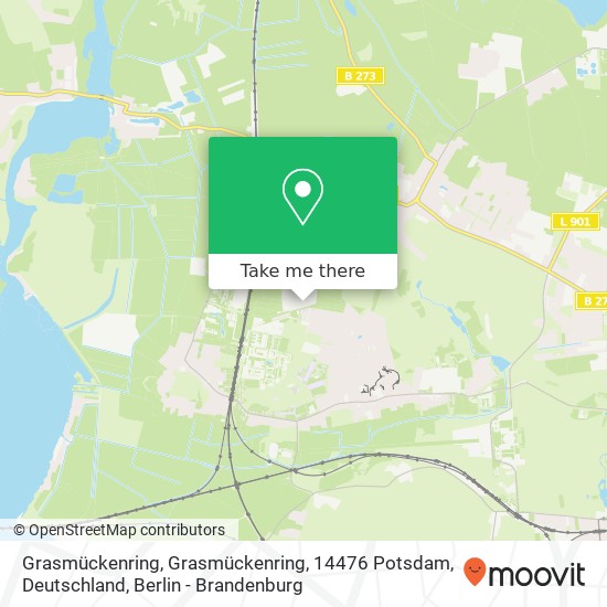 Карта Grasmückenring, Grasmückenring, 14476 Potsdam, Deutschland