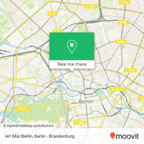 Art Mûr Berlin map