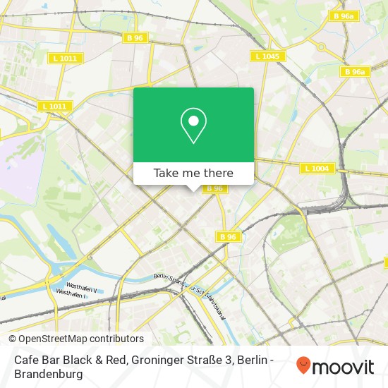 Cafe Bar Black & Red, Groninger Straße 3 map