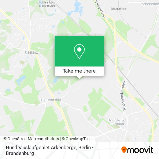 Hundeauslaufgebiet Arkenberge map