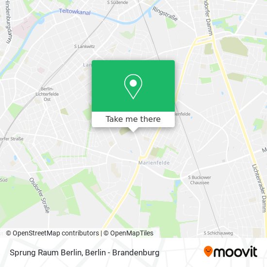 Карта Sprung Raum Berlin