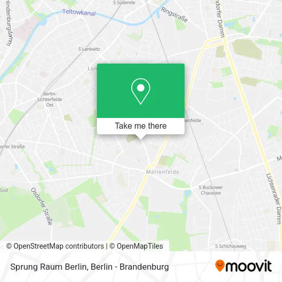 Карта Sprung Raum Berlin