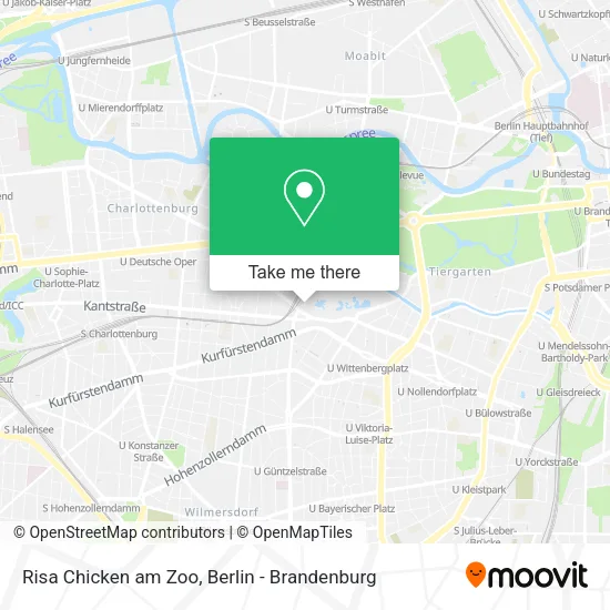 Risa Chicken am Zoo map