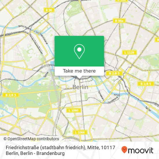 Карта Friedrichstraße (stadtbahn friedrich), Mitte, 10117 Berlin