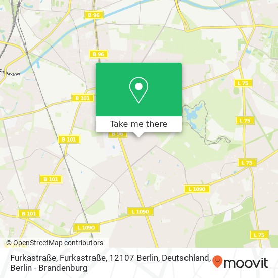 Furkastraße, Furkastraße, 12107 Berlin, Deutschland map