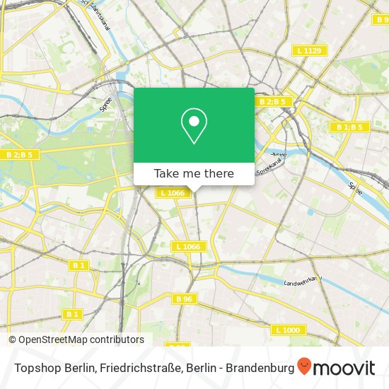 Topshop Berlin, Friedrichstraße map