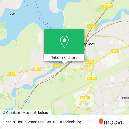 Berlin, Berlin Wannsee map