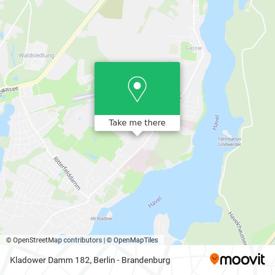 Kladower Damm 182 map