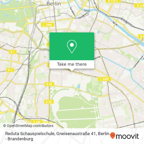 Reduta Schauspielschule, Gneisenaustraße 41 map