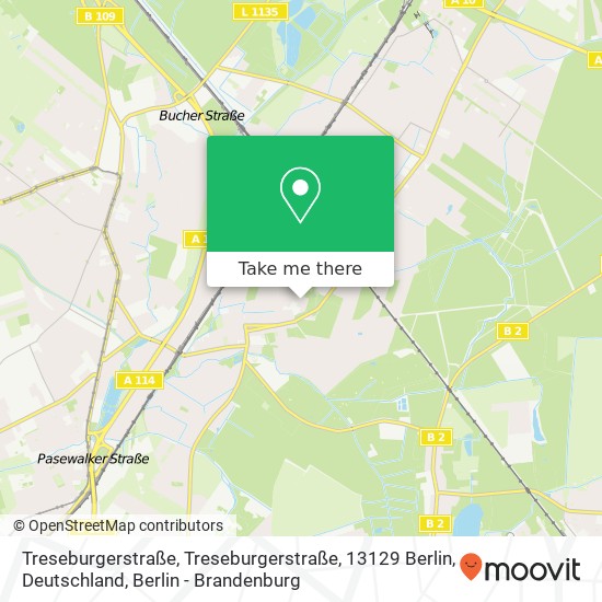 Treseburgerstraße, Treseburgerstraße, 13129 Berlin, Deutschland map