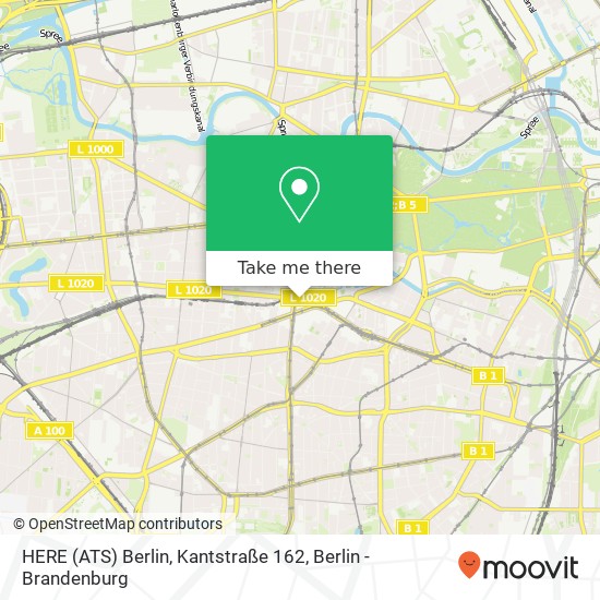 HERE (ATS) Berlin, Kantstraße 162 map