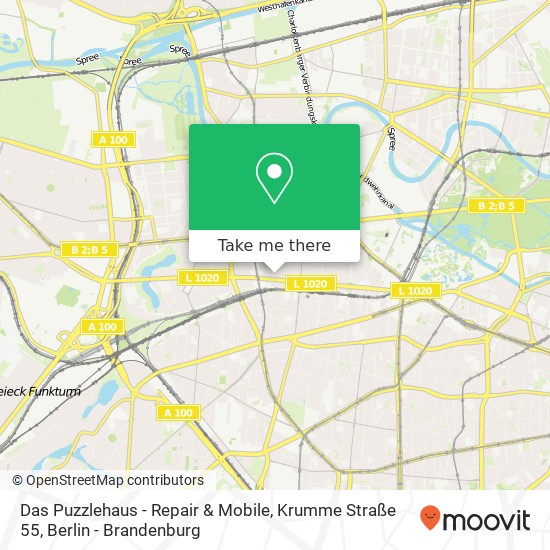 Карта Das Puzzlehaus - Repair & Mobile, Krumme Straße 55