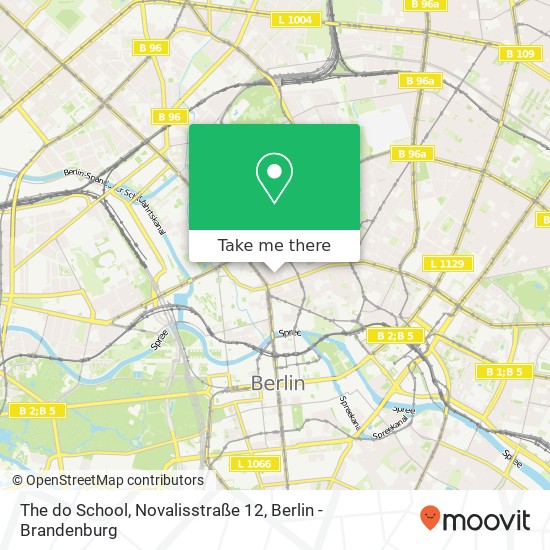 Карта The do School, Novalisstraße 12