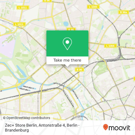 Карта Zec+ Store Berlin, Antonstraße 4