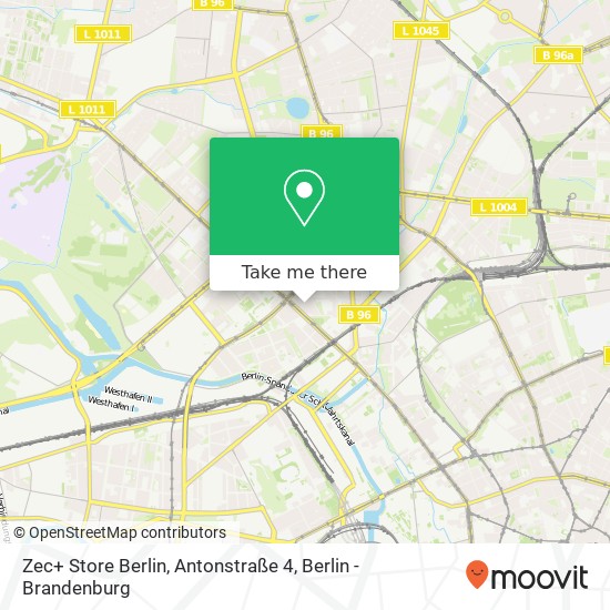 Zec+ Store Berlin, Antonstraße 4 map