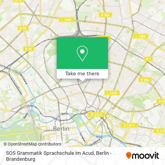 SOS Grammatik Sprachschule im Acud map