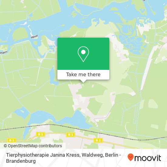 Tierphysiotherapie Janina Kress, Waldweg map