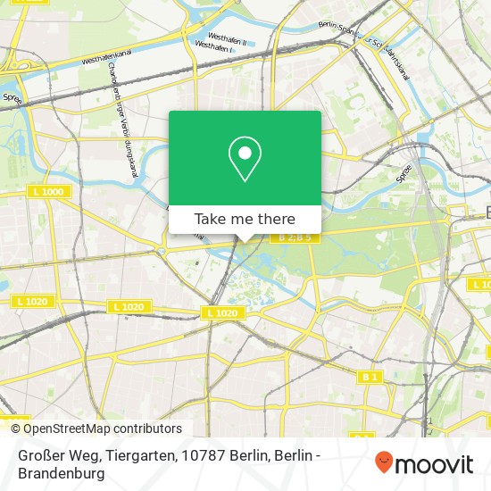 Großer Weg, Tiergarten, 10787 Berlin map