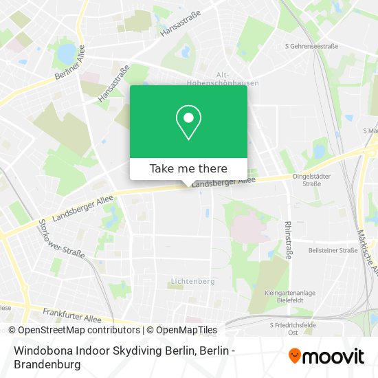 Windobona Indoor Skydiving Berlin map