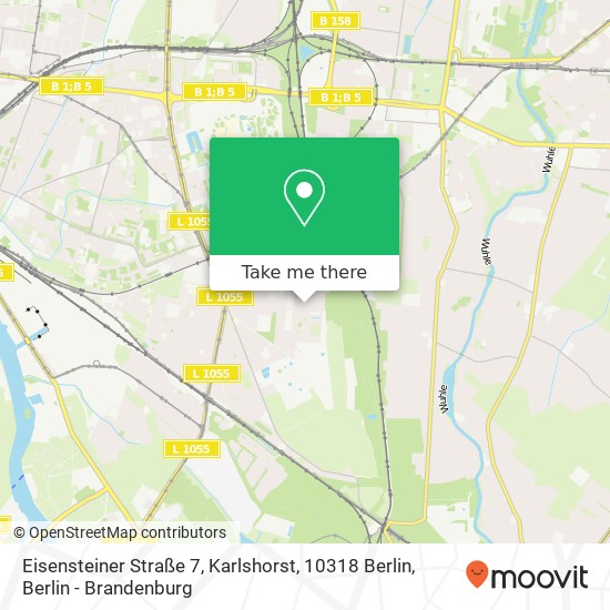 Eisensteiner Straße 7, Karlshorst, 10318 Berlin map