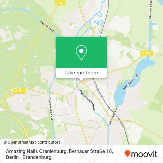 Карта Amazing Nails Oranienburg, Bernauer Straße 18