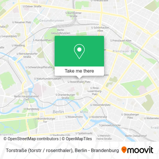 Карта Torstraße (torstr / rosenthaler)