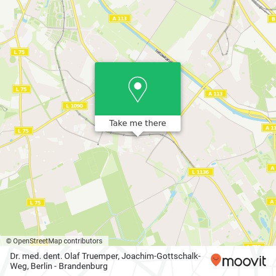 Dr. med. dent. Olaf Truemper, Joachim-Gottschalk-Weg map