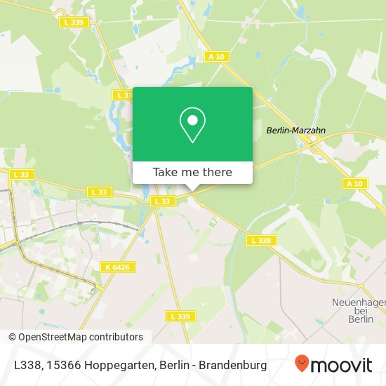 Карта L338, 15366 Hoppegarten