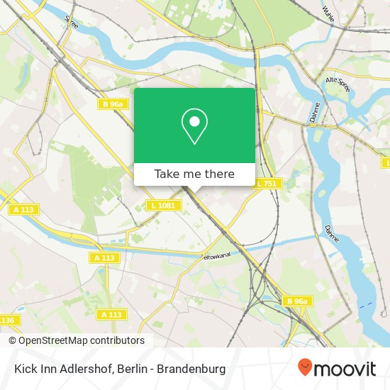 Kick Inn Adlershof map