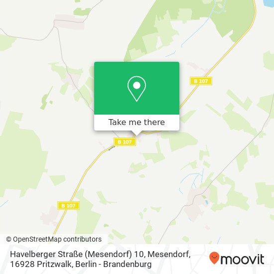 Havelberger Straße (Mesendorf) 10, Mesendorf, 16928 Pritzwalk map