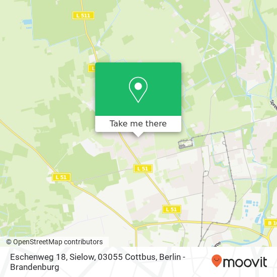 Eschenweg 18, Sielow, 03055 Cottbus map