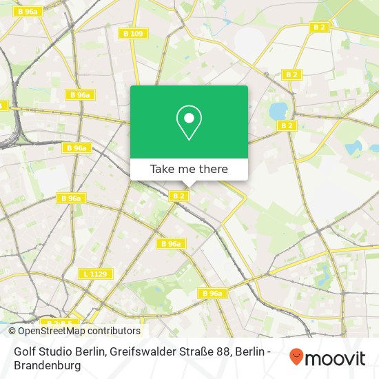 Golf Studio Berlin, Greifswalder Straße 88 map