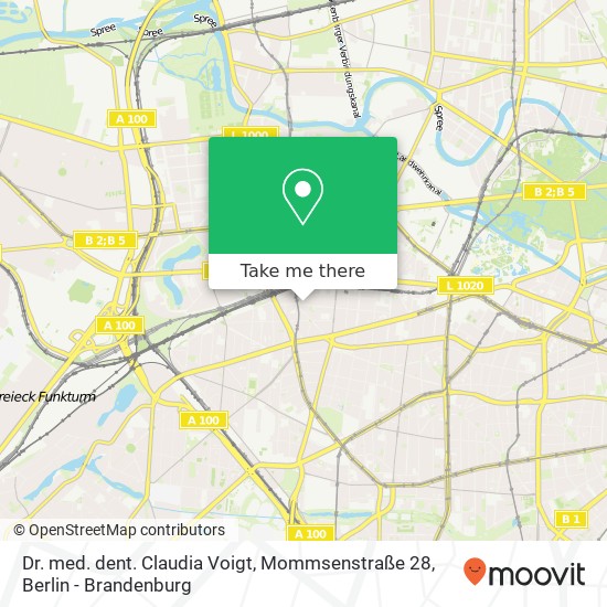 Dr. med. dent. Claudia Voigt, Mommsenstraße 28 map